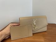 YSL | UPTOWN CHAIN WALLET IN GRAIN Beige - 607788 - 19x12x4cm - 5