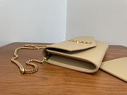 YSL | UPTOWN CHAIN WALLET IN GRAIN Beige - 607788 - 19x12x4cm - 4