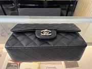 CHANEL | Classic Flap Bag Black in Grain - A01116 - 20 cm - 5