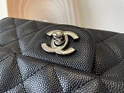 CHANEL | Classic Flap Bag Black in Grain - A01116 - 20 cm - 4