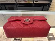CHANEL | Classic Flap Bag Red in Grain - A01116 - 20 cm - 5