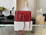 CHANEL | Classic Flap Bag Red in Grain - A01116 - 20 cm - 6