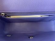 CHANEL | Classic Flap Bag Purple in Grain - A01116 - 20 cm - 6