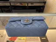 CHANEL | Classic Flap Bag Blue in Grain - A01116 - 20 cm - 5