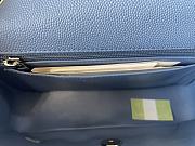 CHANEL | Classic Flap Bag Blue in Grain - A01116 - 20 cm - 6