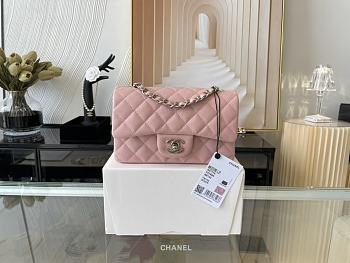 CHANEL | Classic Flap Bag Light Pink in Grain - A01116 - 20 cm