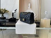 CHANEL | Classic Flap Bag Black Lambskin Gold Hardware- A01116 - 20 cm - 6