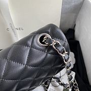 CHANEL | Classic Flap Bag Black Lambskin Silver Hardware- A01116 - 20 cm - 6