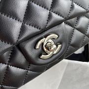 CHANEL | Classic Flap Bag Black Lambskin Silver Hardware- A01116 - 20 cm - 4