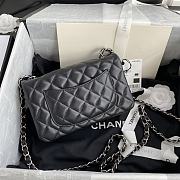 CHANEL | Classic Flap Bag Black Lambskin Silver Hardware- A01116 - 20 cm - 3