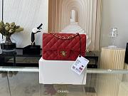 CHANEL | Classic Flap Bag Red Golden Hardware- A01116 - 20 cm - 1