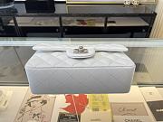 CHANEL | Classic Flap Bag White Lambskin Silver Hardware- A01116 - 20 cm - 2