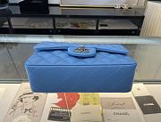 CHANEL | Classic Flap Bag Blue Silver Hardware- A01116 - 20 cm - 2