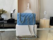 CHANEL | Classic Flap Bag Blue Golden Hardware- A01116 - 20 cm - 5