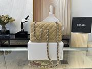 CHANEL | Classic Flap Bag Beige Silver Hardware- A01116 - 20 cm - 3