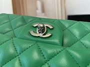 CHANEL | Classic Flap Bag Green Silver Hardware- A01116 - 20 cm - 4