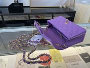 CHANEL | Classic Flap Bag Purple Golden Hardware- A01116 - 20 cm - 2