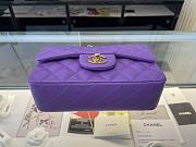 CHANEL | Classic Flap Bag Purple Golden Hardware- A01116 - 20 cm - 3