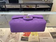 CHANEL | Classic Flap Bag Purple Silver Hardware- A01116 - 20 cm - 6