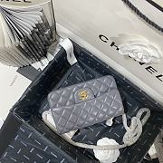 CHANEL | Classic Flap Bag Grey Golden Hardware- A01116 - 20 cm - 2