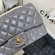 CHANEL | Classic Flap Bag Grey Golden Hardware- A01116 - 20 cm - 5