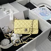 CHANEL | Classic Flap Bag Yellow Silver Hardware- A01116 - 20 cm - 1