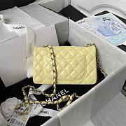 CHANEL | Classic Flap Bag Yellow Silver Hardware- A01116 - 20 cm - 2