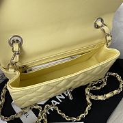 CHANEL | Classic Flap Bag Yellow Silver Hardware- A01116 - 20 cm - 3