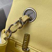 CHANEL | Classic Flap Bag Yellow Silver Hardware- A01116 - 20 cm - 4