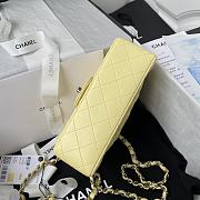 CHANEL | Classic Flap Bag Yellow Silver Hardware- A01116 - 20 cm - 5