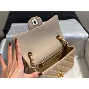 CHANEL | Classic Flap Bag Beige Gold Hardware in Grain - A01116 - 20 cm - 3