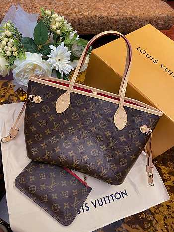 Louis Vuitton | Neverfull PM red tote Bag - 29x21x12 cm