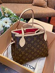 Louis Vuitton | Neverfull PM red tote Bag - 29x21x12 cm - 6