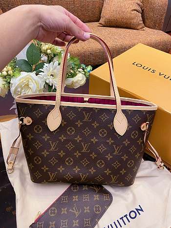 Louis Vuitton | Neverfull PM rose tote Bag - 29x21x12 cm