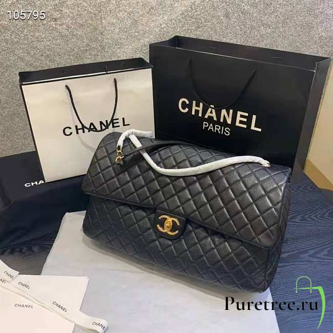 CHANEL  flap quilted bag - 45cm 