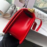 CHANEL | Small Boy Handbag Red golden - A67085 - 20 cm - 6