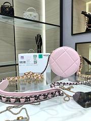 CHANEL | 19 Clutch On Chain in pink - AP0945 -  12 × 12 × 4.5 cm - 5