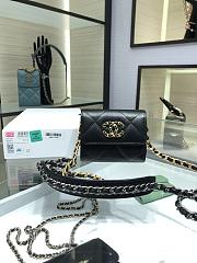 CHANEL |  Flap Coin Purse With Chain in black - AP1787 - 12x8.5x2.5cm - 1