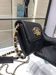 CHANEL |  Flap Coin Purse With Chain in black - AP1787 - 12x8.5x2.5cm - 5