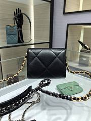 CHANEL |  Flap Coin Purse With Chain in black - AP1787 - 12x8.5x2.5cm - 4