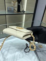 CHANEL |  Flap Coin Purse With Chain in white - AP1787 - 12x8.5x2.5cm - 4