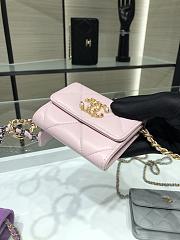 CHANEL |  Flap Coin Purse With Chain in pink - AP1787 - 12x8.5x2.5cm - 6