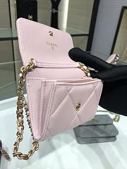 CHANEL |  Flap Coin Purse With Chain in pink - AP1787 - 12x8.5x2.5cm - 5