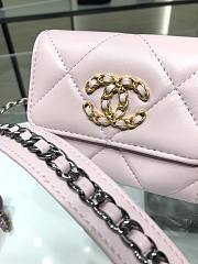 CHANEL |  Flap Coin Purse With Chain in pink - AP1787 - 12x8.5x2.5cm - 3