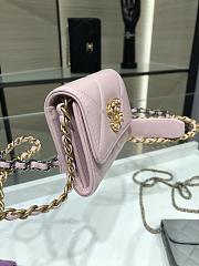 CHANEL |  Flap Coin Purse With Chain in pink - AP1787 - 12x8.5x2.5cm - 2