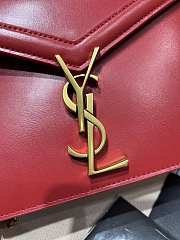 YSL | CASSANDRA MEDIUM red CHAIN BAG - 532750 - 22 x 16,5 x 5,5 cm - 5