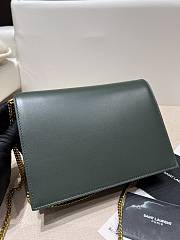 YSL | CASSANDRA MEDIUM green CHAIN BAG - 532750 - 22 x 16,5 x 5,5 cm - 3