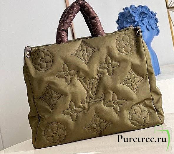 Louis Vuitton | OnTheGO GM tote bag khaki green - M59007 - 41 x 34 x 19 cm - 1