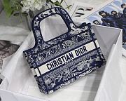 DIOR | Mini Book Tote Blue Toile de Jouy - S5475Z - 22.5 x 24 x 8 cm - 1