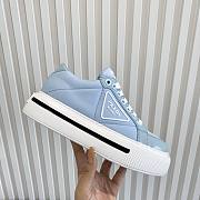 PRADA | Macro Re-Nylon and brushed leather BLUE sneakers - 2EG376 - 6
